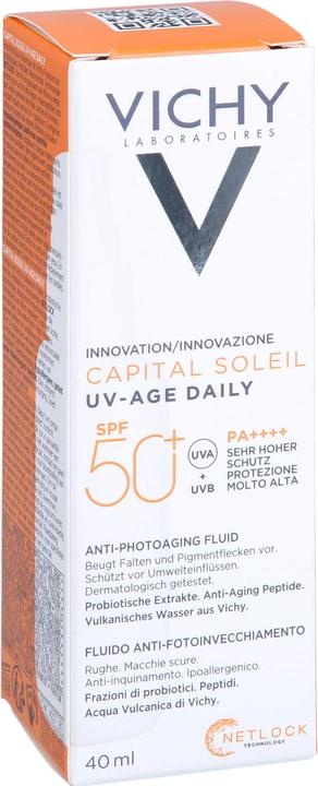 Image du produit Vichy Capital Soleil fluide UV-AGE 40ml (Crème solaire visage, SPF 50+, 40 ml, 65 g)