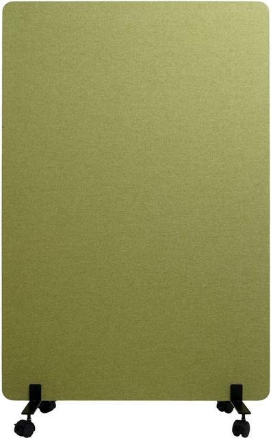 Produktbild Mendler Akustik-Trennwand HWC-G77, Pinnwand, doppelwandig rollbar Stoff/Textil, 127x80cm grün