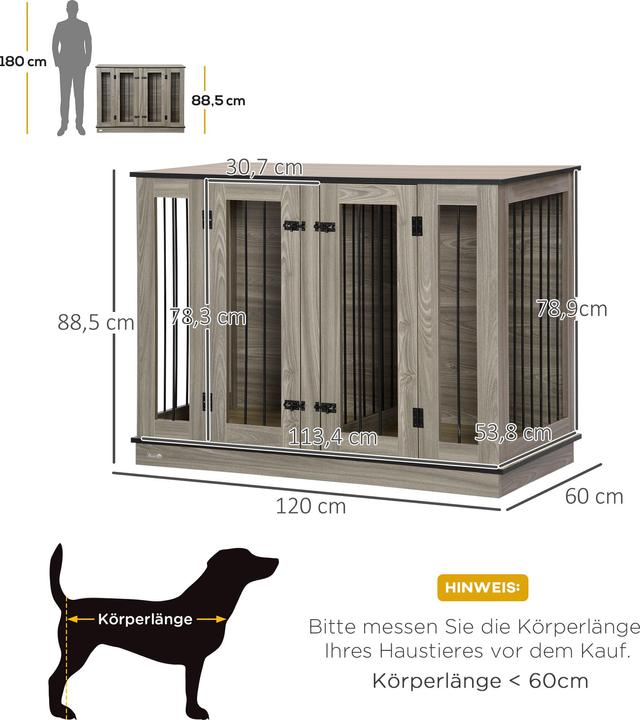 Produktbild PawHut Hundekäfig (Hundehütte)