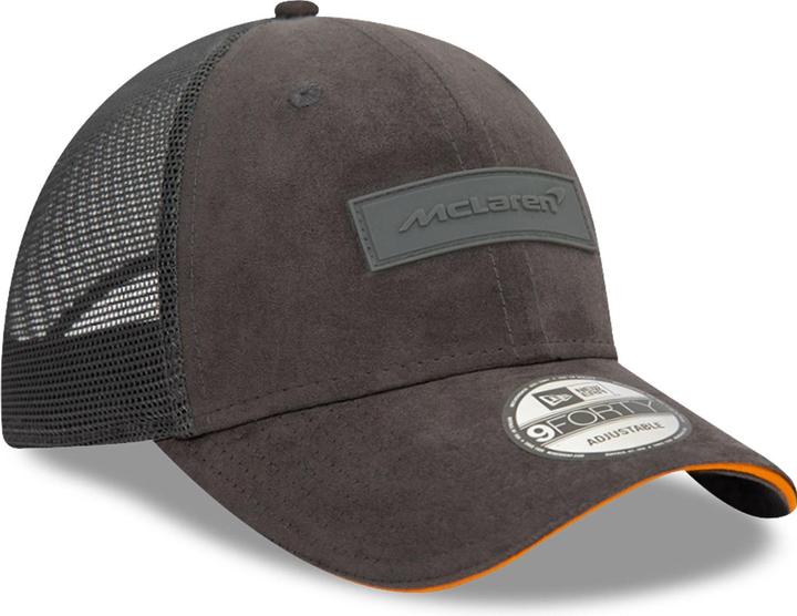 Actual product image New Era 9Forty Mesh Snapback Cap - Suede Mclaren Charcoal