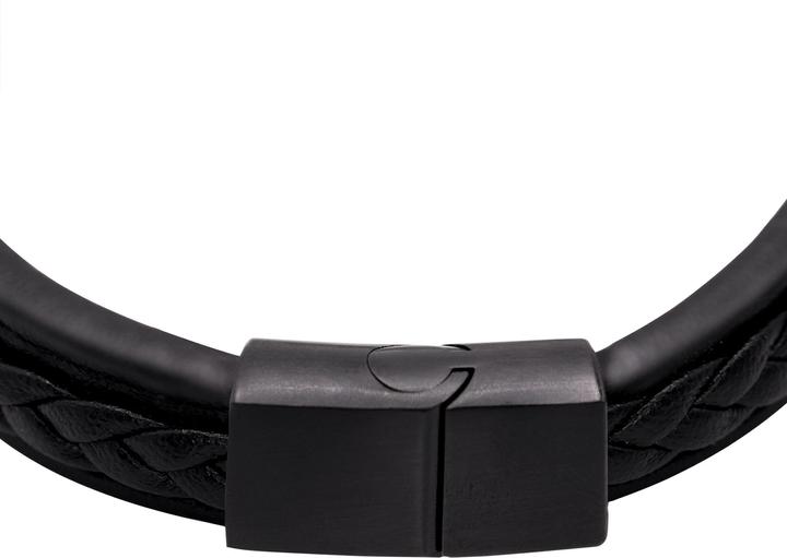 Produktbild Heideman Lederarmband Jannis (19 cm, Leder, Edelstahl)