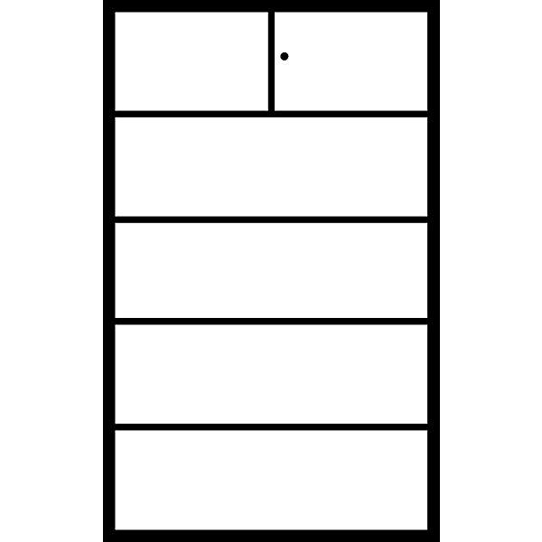 Produktbild C+P Stahlschrank, feuergeschützt (120 x 50 x 195 cm)