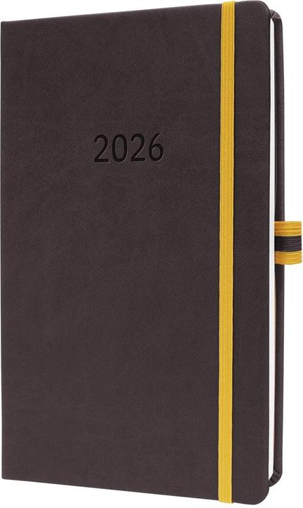 Produktbild Sigel Wochenkalender Linescape 2026, ca. A5, dunkelgrau/gelb (Deutsch)