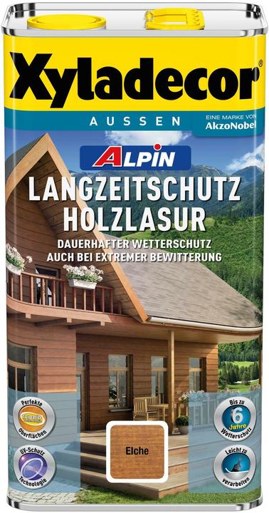 Image du produit Xyladecor Alpin protection longue durée lasure pour bois chêne (Chêne, 5 l)