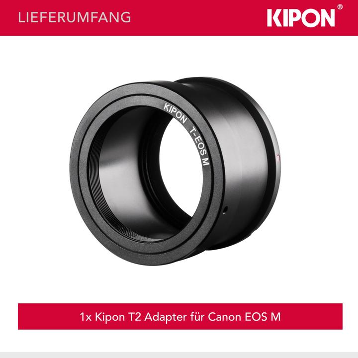 Image du produit Kipon Adaptateur de l'objectif T2 à l'appareil photo Canon EF-M