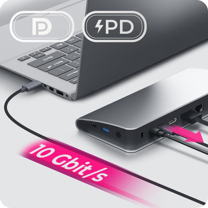 Actual product image Icy Box RaidSonic ICYBOX IB-DK2408-C Docking station 11in1 (USB-C, 1 Ports)