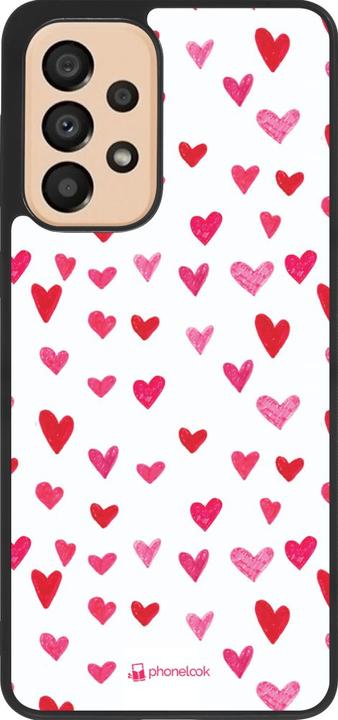 Immagine prodotto PhoneLook Cover Silicone Nero San Valentino 2022 Molti cuori rosa (Samsung Galaxy A33 5G)