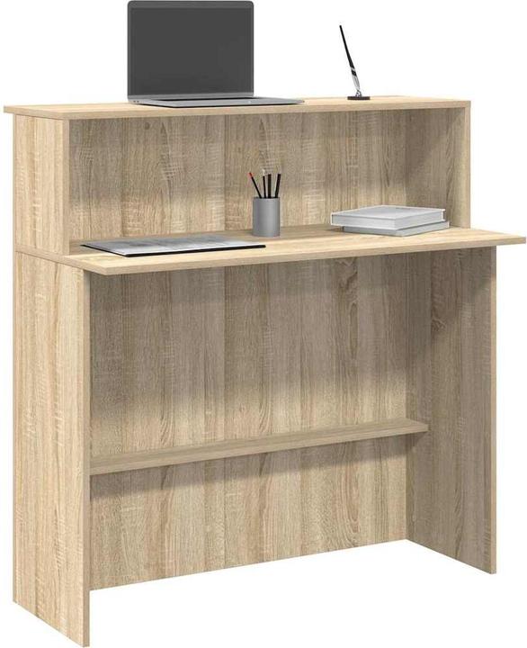 Actual product image VidaXL Reception counter Sonoma oak 100x50x103.5 cm wood-based reception counter