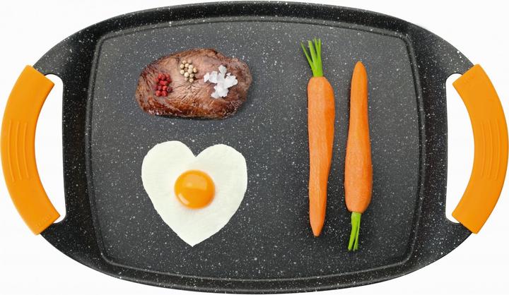 Produktbild Ibili Grillplatte Basic Stone 47 x 29 cm Grillen und Braten mit Steinplatte