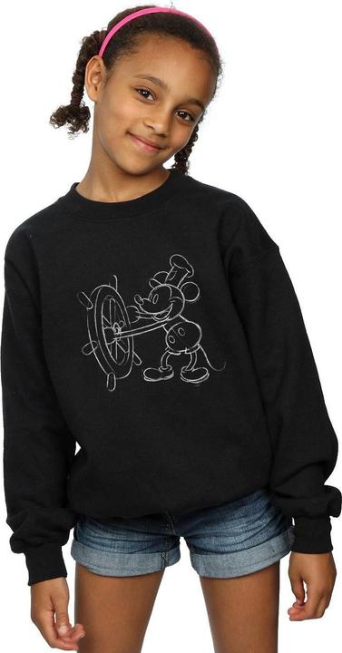 Immagine prodotto Disney Mickey Mouse Steamboat Sketch Felpa Ragazze (152, 158)