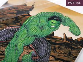 Image du produit Craft Buddy Hulk, carte 18x18cm Crystal Art