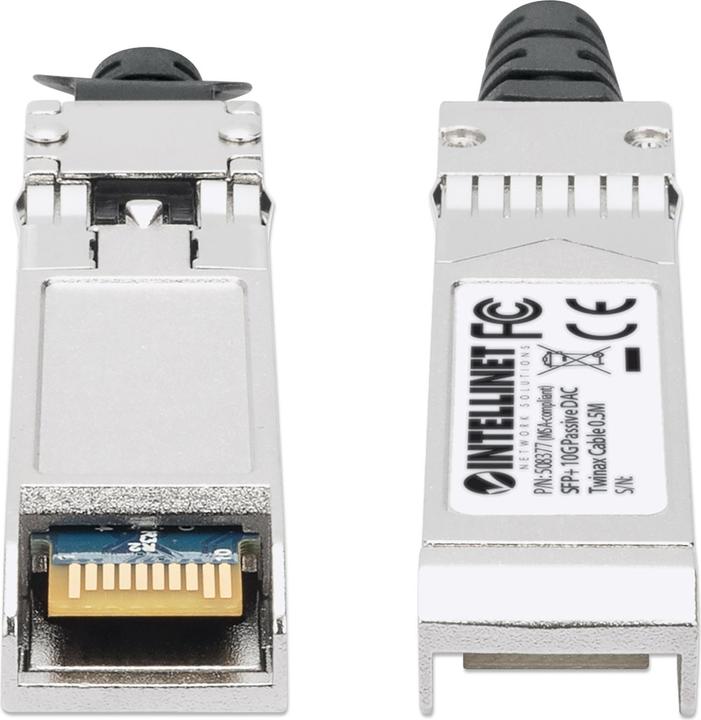 Produktbild Intellinet SFP+ 10G Passives DAC Twinax-Kabel 0,5m MSA-konf. (CAT6, 0.50 m)