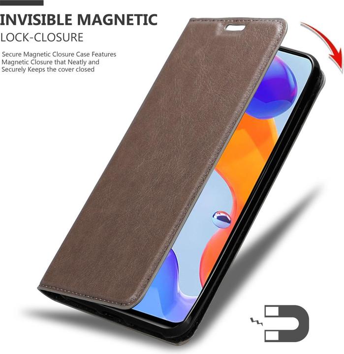 Productafbeelding Cadorabo Hoesje voor Xiaomi RedMi NOTE 11 PRO 4G / 5G in Boek Invis. Magneetstijl (Redmi Note 11 Pro 5G, Xiaomi Redmi Note 11 Pro)