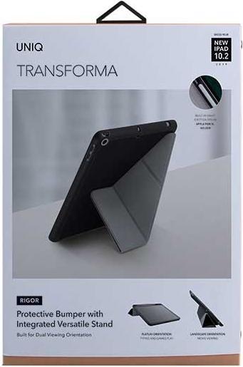 Actual product image Uniq Tablet case etui Transforma Rigor iPad 10.2" (2019) black/ebony black (iPad Pro 10.5)