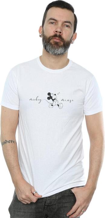 Actual product image Disney Mens Mickey Mouse Whistle T-Shirt (XL)