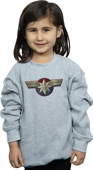 Actual product image Girls Captain Chest Emblem Sweatshirt (128)