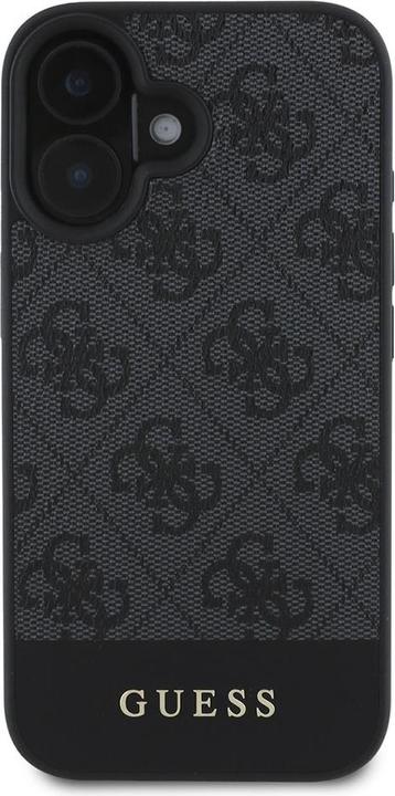 Produktbild Guess GUHCP16SG4GLGR iPhone 16 szary/grey HC PC/TPU 4G PU Bottom Stripe (Apple iPhone 16)