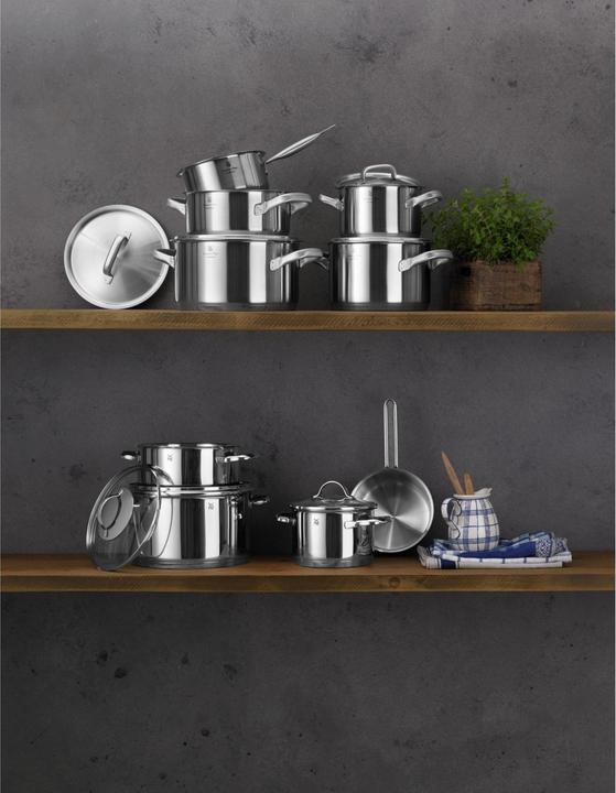 Produktbild WMF Topfset Induktion Kochtopfset 4tlg Glasdeckel Provence Plus Edelstahl (24 cm, Kochtopf, Edelstahl)