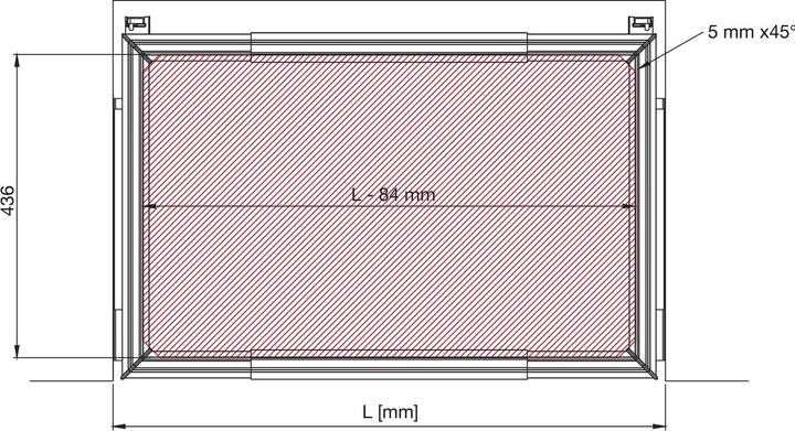 Actual product image Servetto Pull-out frame side rails Papillon anthracite (1 pcs.)