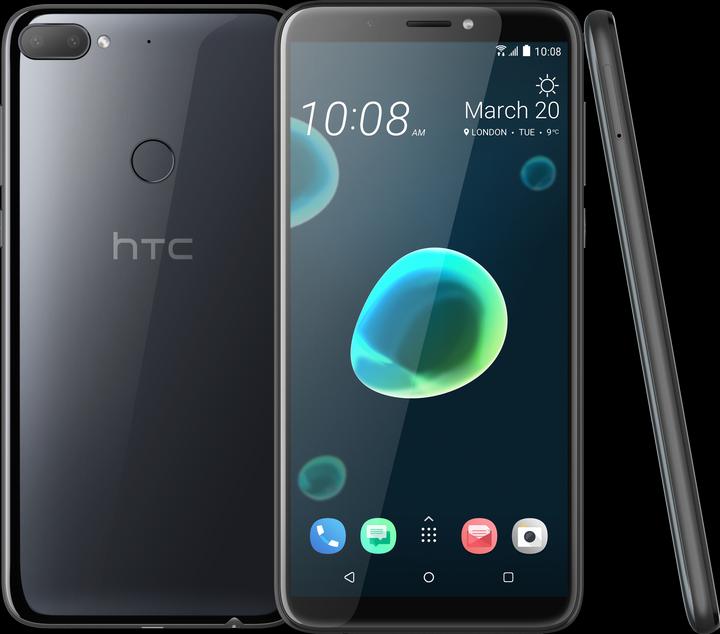 Produktbild HTC Desire 12+ (32 GB, Cool Black, 6", Dual SIM + SD, 13 Mpx, 4G)