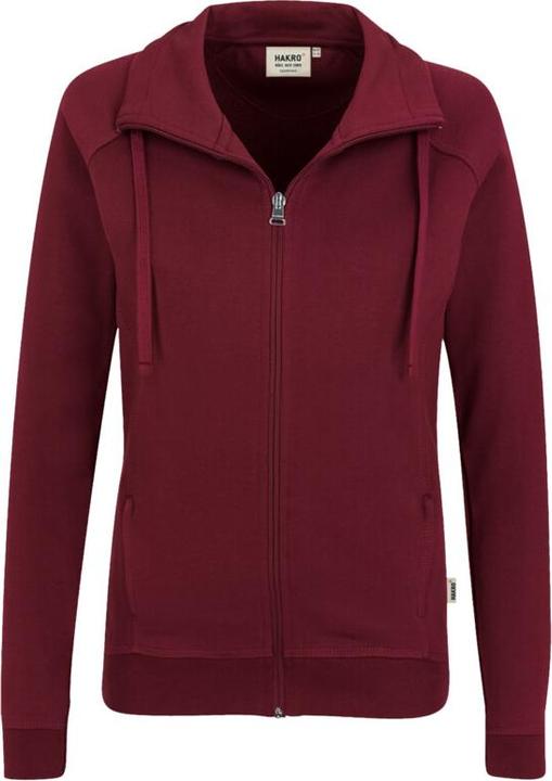 Actual product image Hakro Ladies Sweat Jacket College wine red, 3XL (3XL)