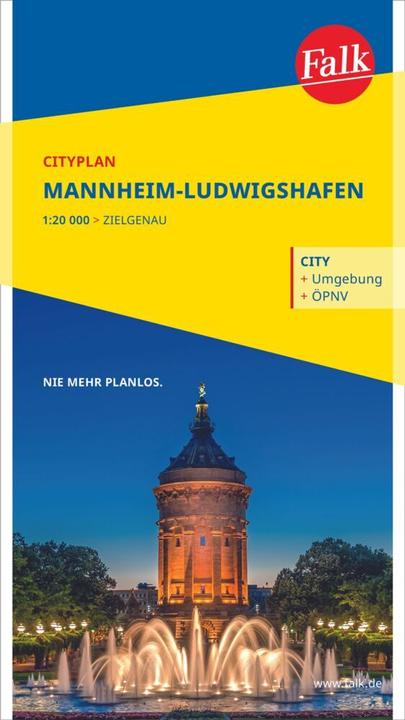 Immagine prodotto Falk Mappa della città di Mannheim-Ludwigshafen 1:22.500