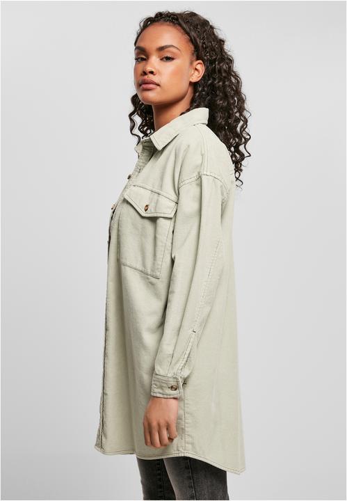 Actual product image Urban Classics Ladies Long Corduroy Overshirt (S)