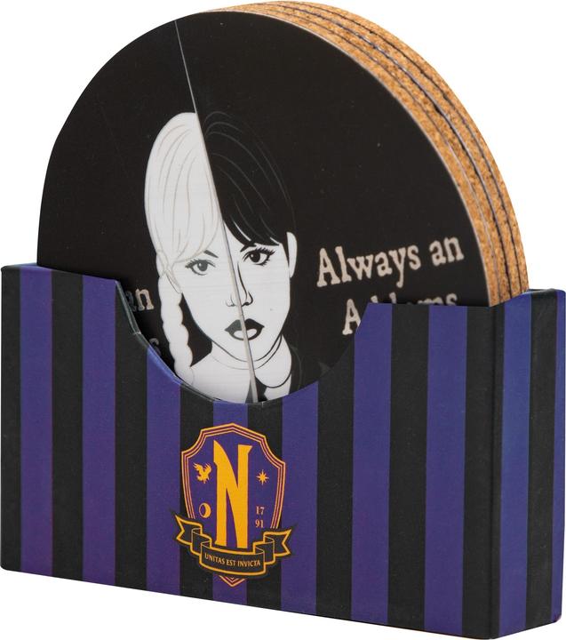 Image du produit Cinereplicas Wednesday pack 4 sous-verres (4 x, Dessous de verre)