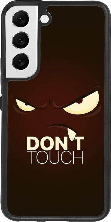 Actual product image PhoneLook Coque Silicone rigide noir Angry Dont Touch (Samsung Galaxy S22)
