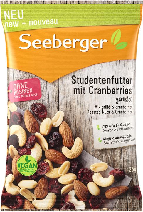 Produktbild Seeberger SB Studentenfutter mit Cranberries 125g (125 g)