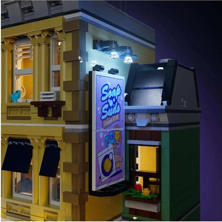 Actual product image Light my bricks LMB 2.0 LEGO® 10278# Police Station Light Kit