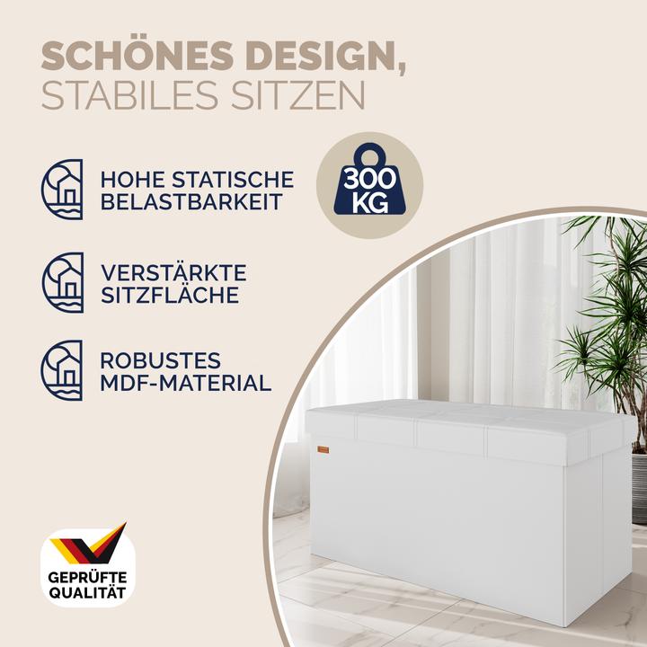 Produktbild Casaria Sitztruhe mit Stauraum (80 cm)