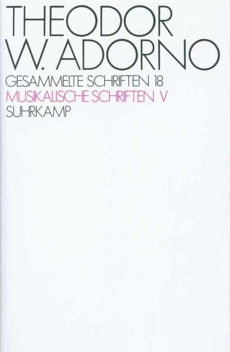 Actual product image Gesammelte Schriften in zwanzig Bänden (German, Theodor W. Adorno, 1984)
