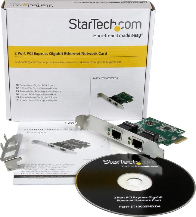 Immagine prodotto StarTech 2 Porte 1 Gbps Pcie Ethernet (PCI-E x1)