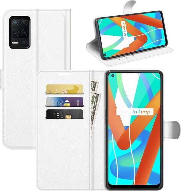 Actual product image MU Classic Litchi Leather Bookcover Series (Realme 8 5G)