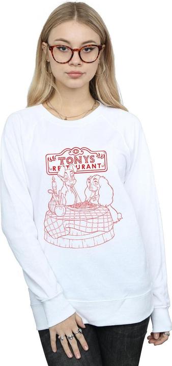 Actual product image Disney Womens/Ladies Lady And The Tramp That's Amore Sweatshirt (XL)