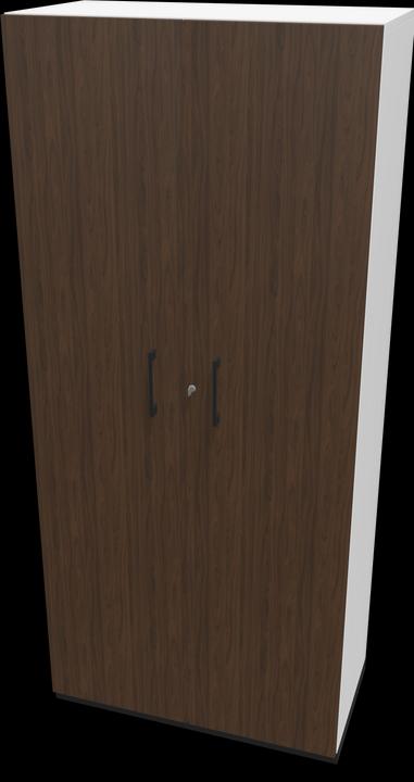 Black, Walnut decor dark with structure, White
