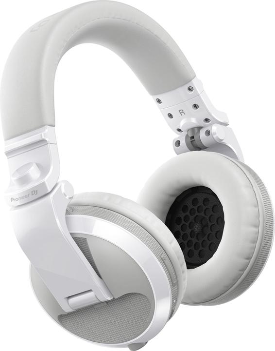 Image du produit Pioneer DJ HDJ-X5BT-W, Casque d'écoute DJ avec fonctionnalité BT, blanc (pas de réduction du bruit, 20 h, Sans fil)