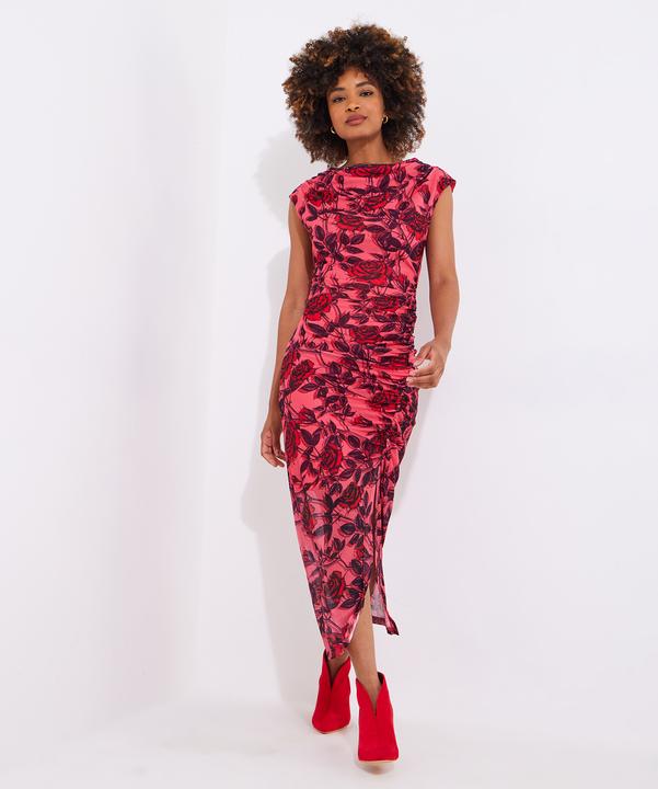 Image du produit Joe Browns Rouched Floral Mesh Midi Dress (36)
