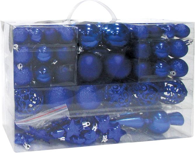 Immagine prodotto G. Wurm Gruppo di bocce di Noël in plastica blu 111er (111 -parte)