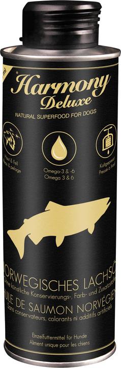 Produktbild Harmony Dog Deluxe Norw. Lachsöl (Junior, Adult, Senior, 1 Stk., 250 g)