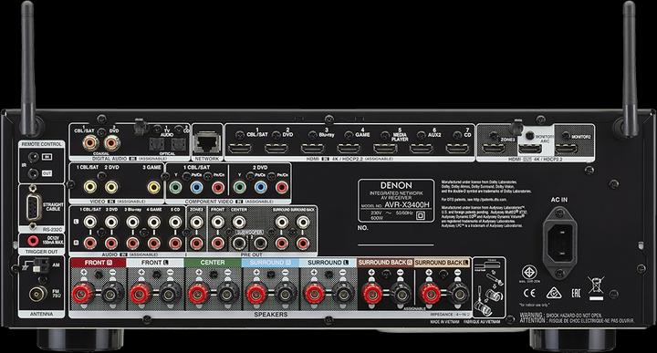 Produktbild Denon Avr-X3400h (7.2 Kanal, FM)