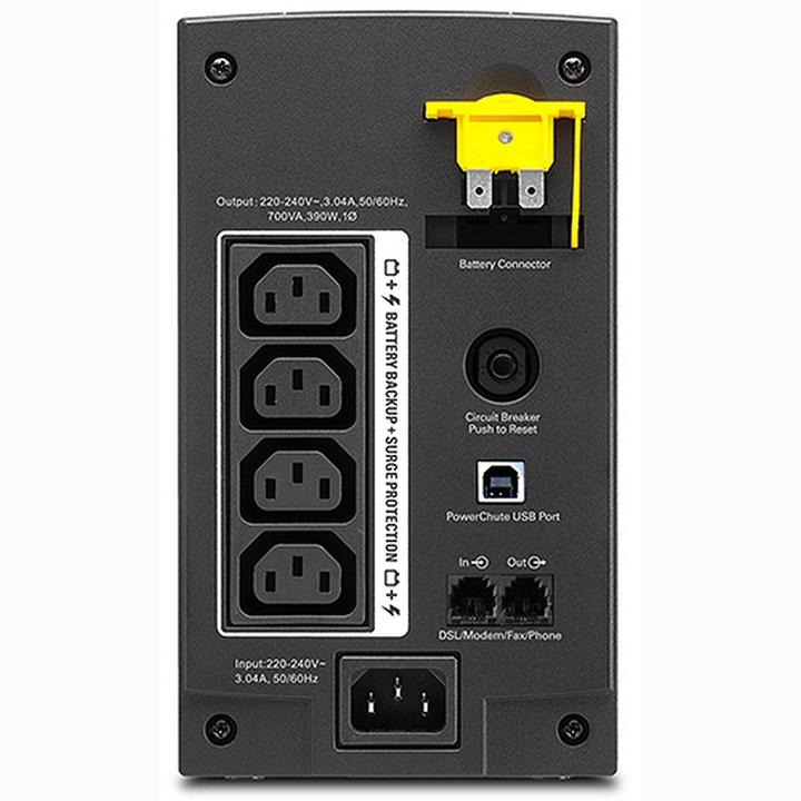 Actual product image APC Back-UPS AVR, IEC (700 VA, 390 W, Line-interactive UPS)