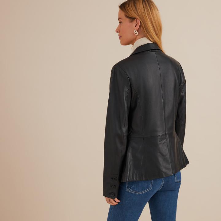Produktbild Anne Weyburn Taillierter Blazer aus Lammleder (42)