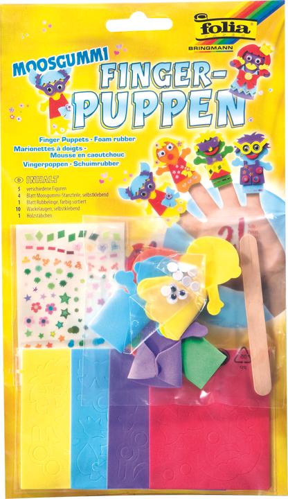 Image du produit Folia Marionnettes à doigt en caoutchouc mousse ENFANTS