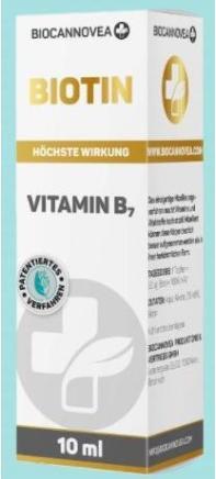 Immagine prodotto Biocannovea Biotina Vitamina B7 (1 Pezzo/i, Goccia, 52 g)