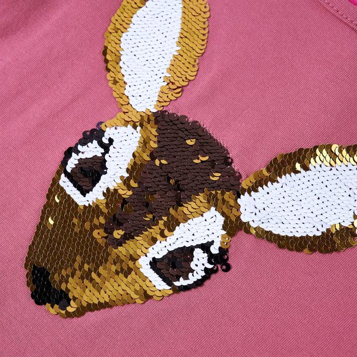 Image du produit VidaXL T-shirt manches longues enfant rose framboise 92,Matière : 95% coton (92)