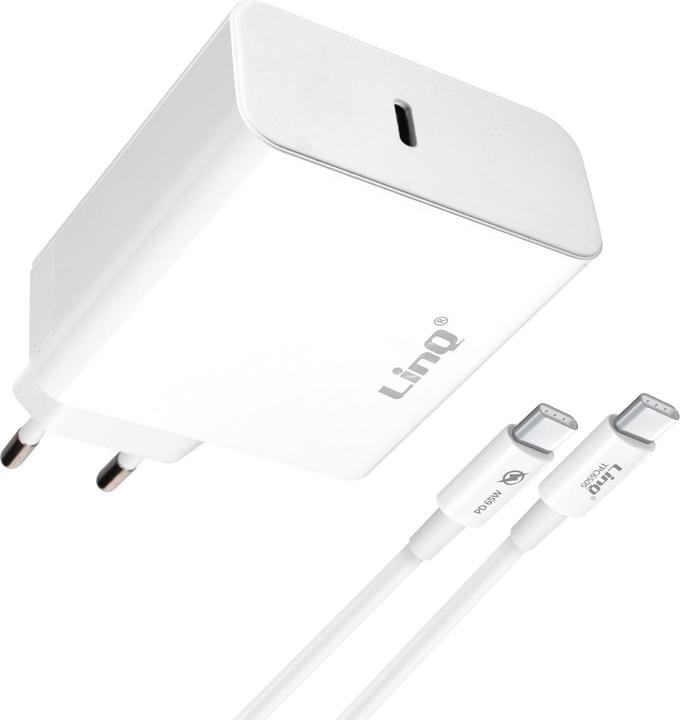 Immagine prodotto LinQ Caricatore di rete da 65W, cavo USB-C da 1,8 m (65 W)