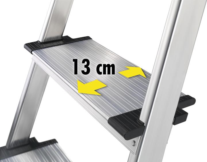 Produktbild Hailo L80 ComfortLine, Alu-Sicherheits-Stehleiter, 5 Stufen (Stehleiter, 150 cm)