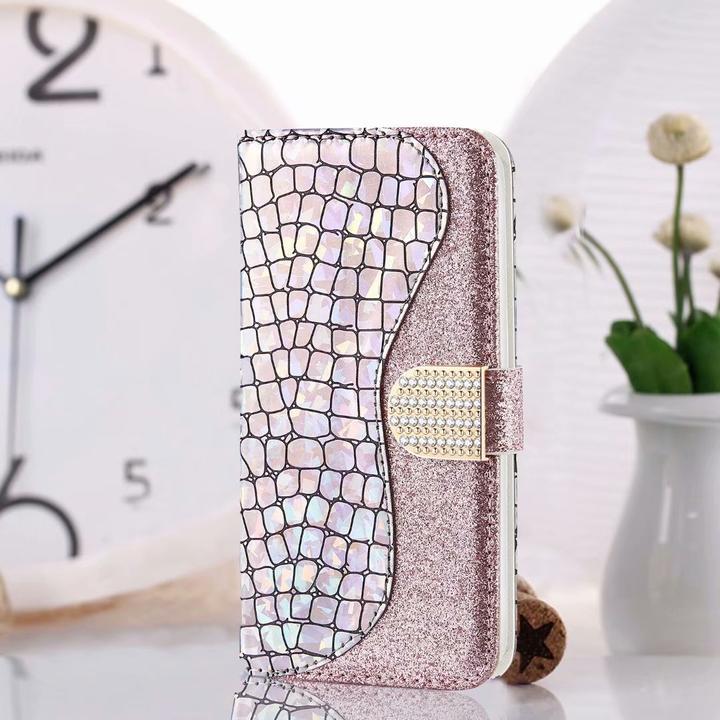 Image du produit PhoneLook Fourre Flip Croco Strass (Samsung Galaxy S21 Ultra 5G)